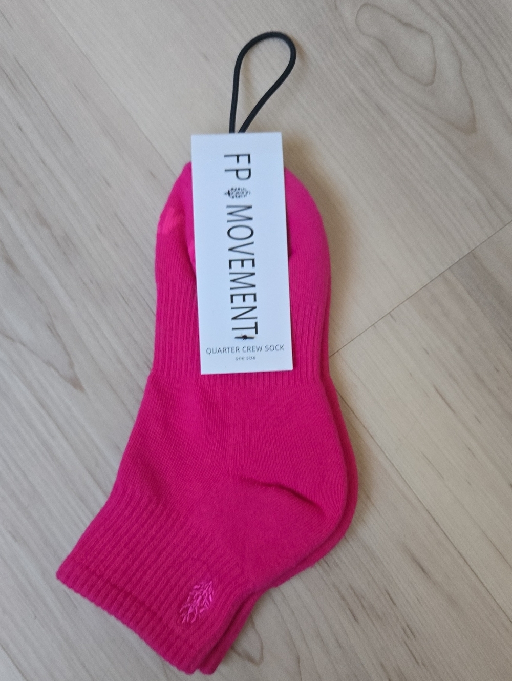 NWT FP Movement Quarter Crew Sock, Pink